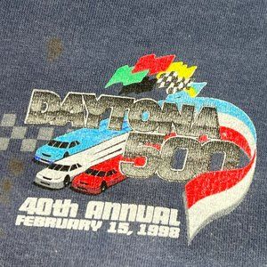 DAYTONA 500 40th Annual FEB 15, 1998 Size XL DALE EARNHARDT Winner T-Shirt